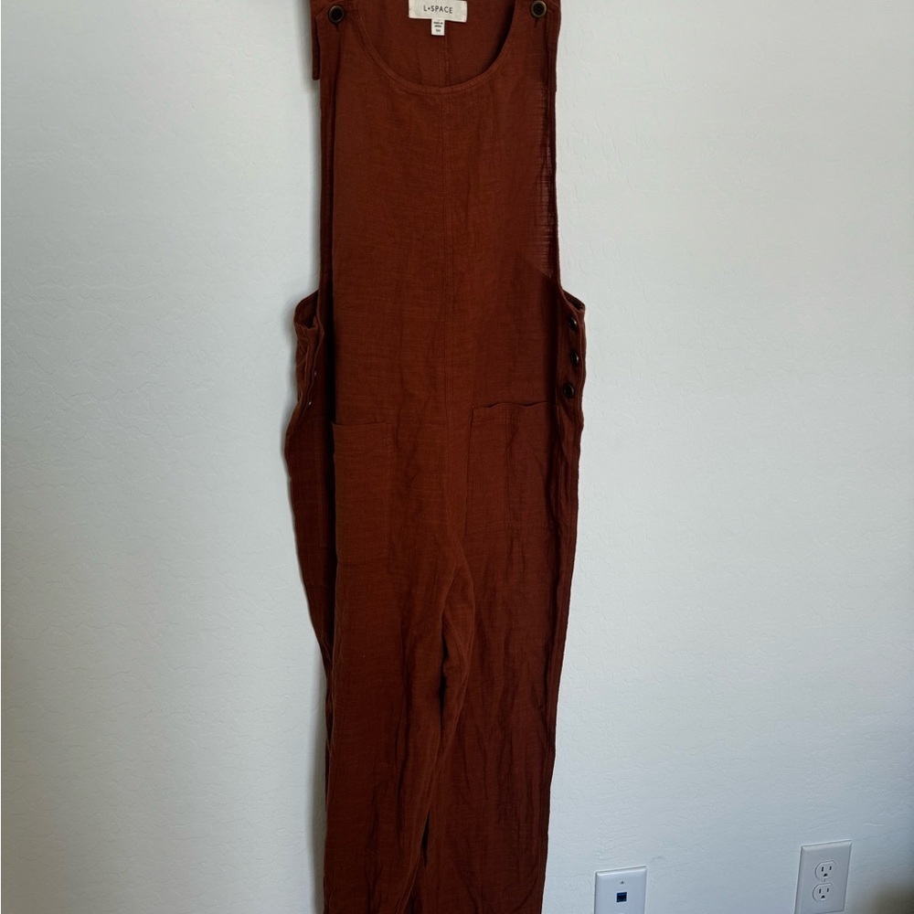 L SPACE Women's Brown Jumpsuit - Picture 3 of 5